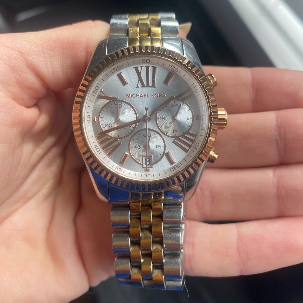 Michael Kors watch gold and silver